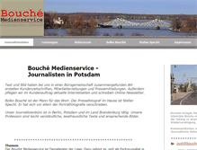 Tablet Screenshot of bouche-medienservice.de